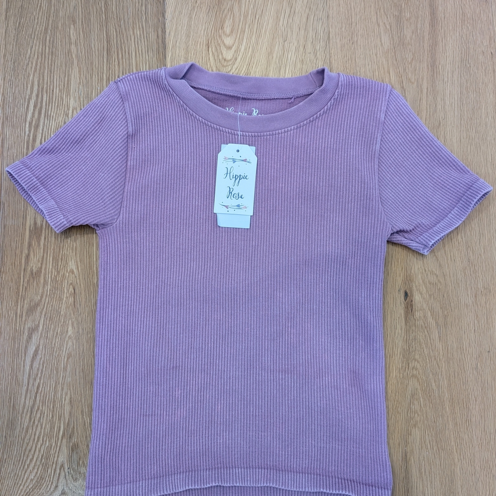 Hippie Rose Kids Purple T-Shirt